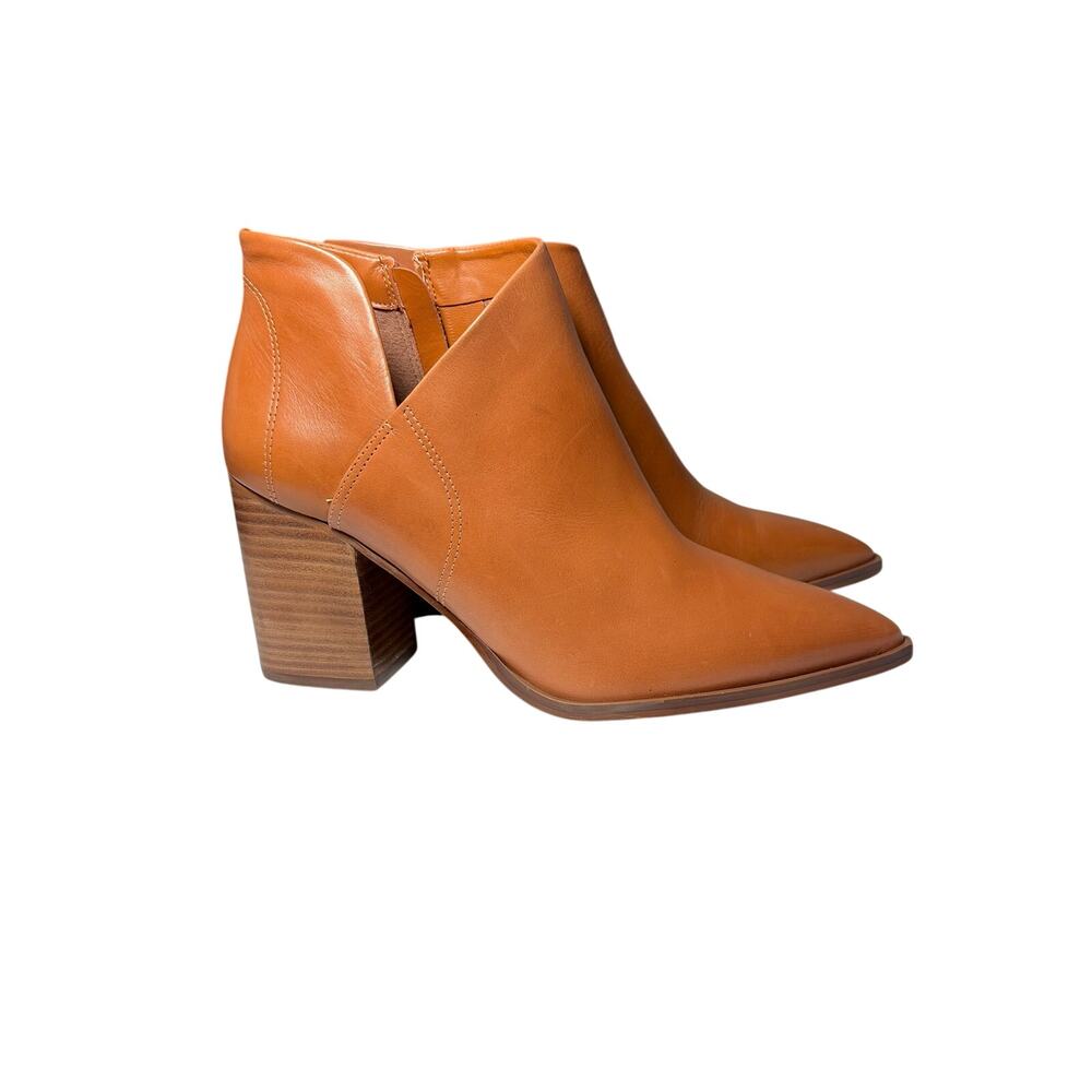 Arezzo Women’s Cora Low Block Booties Brown Size 10 NEW WITHOUT BOX